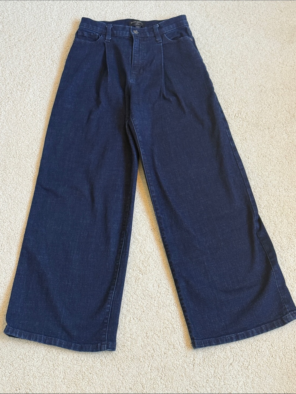 Women’s Banana Republic Factory Wide-Leg Dark Blue Trouser Jeans